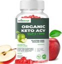 Organik Keto ACV Gummies Advanced Kilo Kaybı - Gluten & Sugar Free Belly Fat Burner Apple Cider Vinegar Diyet Supplement for Women Men (1000MG)