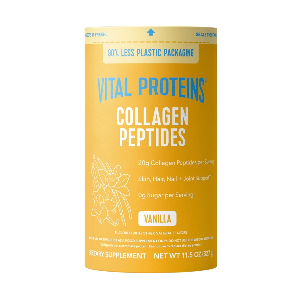 Vital Proteins Collagen Powder Toz Vanilla - Saçları Destekler, Skin, Nails, Bones, Ortaklar, Kadınlar için Toz