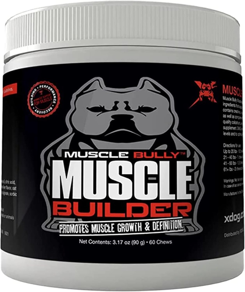 Köpekler için Muscle Builder - Kas Büyümesini Destekleyen Klinik Olarak Proven Kas Yapı Malzemeler, Boyut, Tanım ve Endurance. Ultimate Canine Muscle Building Supplement.