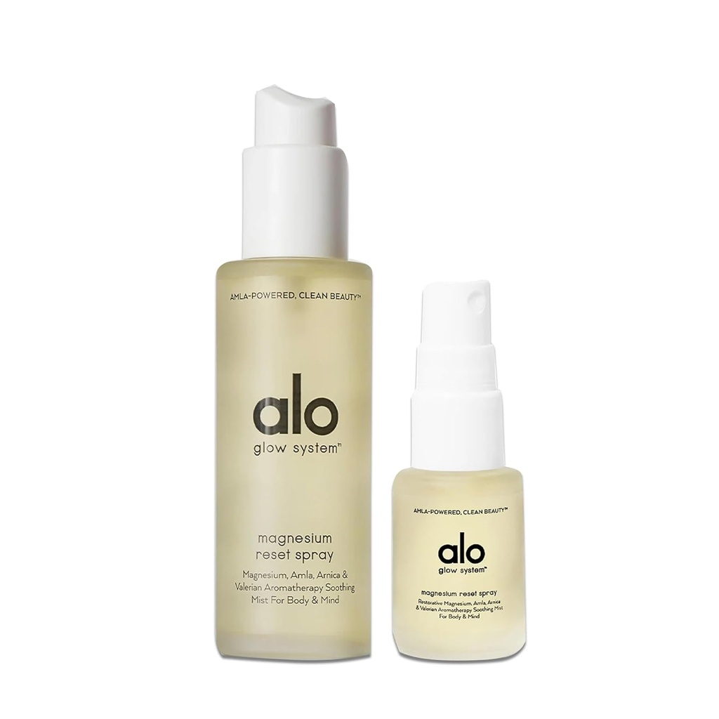 Alom Body Spray + Mini | For Sleep & Natural Stress Relief – Calming Blend, Valerian Root, Arnica & Essential Oils | Made in USA - 3.2 oz + 0.7 oz