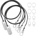 MEDca İşitme Aid Clips - Anti Lost Eye Cord ile koruyucular - Rings ve Clip ve Güvenlik Videoları Kulak İşitme Yardımları ve Kişisel Ses Amplifiers'in arkasında ideal, (Pack of 2)