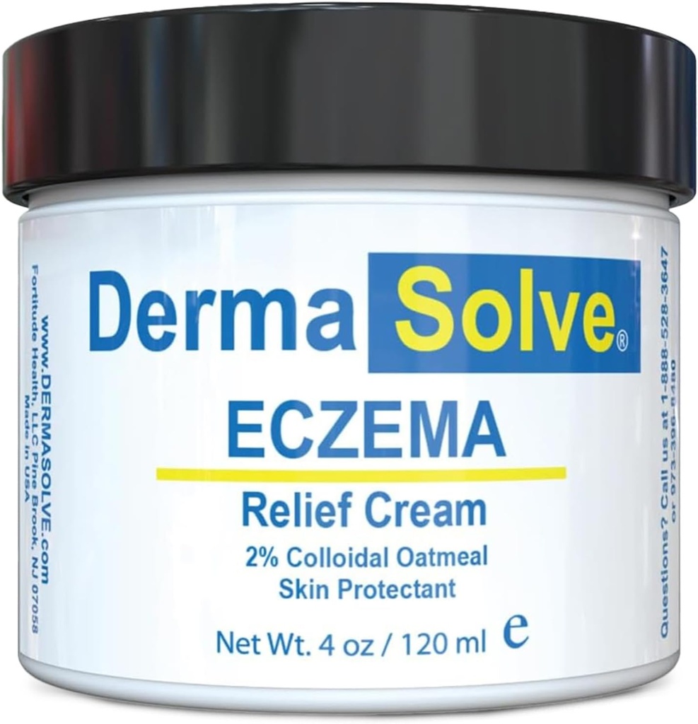 Dermasolve Full Body Eczema Relief Lotion Cream - Flare Control Therapy Balm Bu Korumalar, Moisturizes ve Wines Skin Kids, Bebekler & Yetişkinler - Steroid Free (4 Fl Oz, 1)