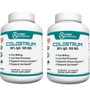 Hybrid Nutraceuticals Bovine Colostrum Supplement - Muscle Building - Immune Support - Powerful Digestion - Lactoferrin Supplement (240 Colostrum Capsules - 500mg - 30% IgG) (2)