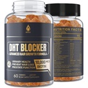 Duo Blocker Gummies Saç Büyüme Tamam, Super Potency Saw Palmetto & Biotin 10000 mcg for Women & Men, Plus 12 Perrietary Mix - Engel Saç Kaybı, Blocking Pay Receptors, Hormonal Denge