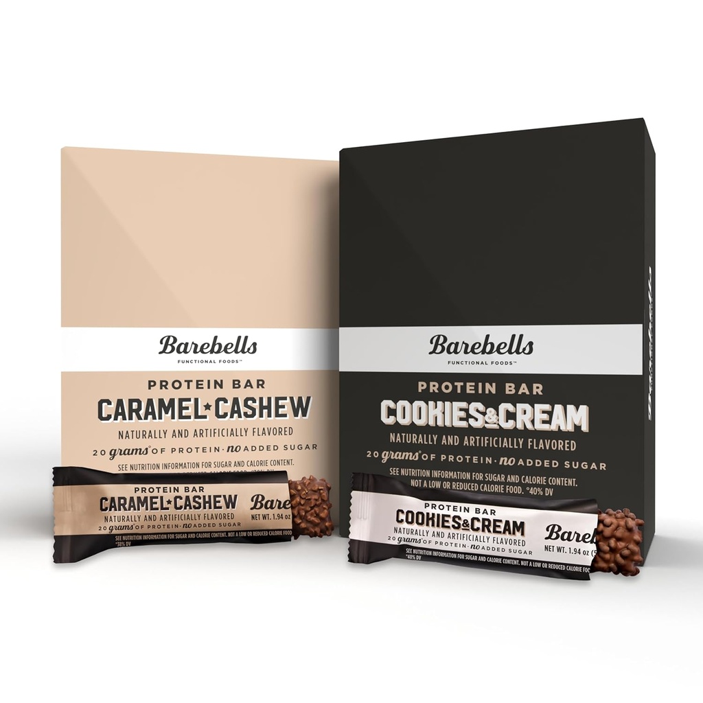 Barebells Caramel Cashew ve Cookies & Cream - 24 Pack