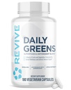 Revive MD Daily Greens συμπλήρωμα για άνδρες & γυναίκες - Superfood & Antioxidant Blend w/Digestive Enzymes, Prebiotics & Probiotics για την υποστήριξη του ανοσοποιητικού, Digestive & Gut Health - 180 Κάψουλες (60 Servings)