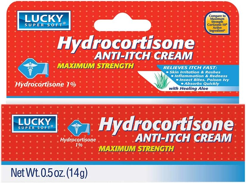Lucky Super μαλακό υδροκορτιζόνη, Anti-Itch Creme, 0.5 ουγγιά