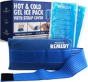 Perfect Remedy 2Pack Gel Ice Packs for Injuries with Raf, Flex Hot Cold Compress, Soothing Soft Ice Packs for help in Injuries conditions, Alternative to Hot Water Şişes (Mavi, Düzenli)