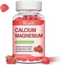 D3 & K2 Vitamin D3 ile Magnezyum Gummies, Immune ve Calm Mood için Yüksek Apsiyon Magnezyum Glycinate Pyum, Raspberry Flavor 60 Gummies