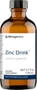 Μεταγονική Zinc Drink - Trace Mineral - Ανοσοποιητικό Σύστημα & Ένζυμα Υποστήριξη* - με Zinc Sulfate - Μη ΓΤΟ, Χωρίς Γλουτένη, Χορτοφαγικά - 4.7 fl oz