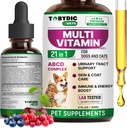Cat & Dog Multivitamin 21 in 1 Pet Supplements with Cranberry & Glucosamine - Natural Medicine & Support for UTI, Urinary Tract, Bladder, Kidney, Skin Coat, Ortaklar Tedavisi ABD'de Yapıldı
