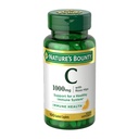 Nature's Bounty Vitamin C + Rose HIPS, Immune Support, 1000 mg C, Cover Caplets, 1 Day, Vegetarian Caplets, 100 Ct