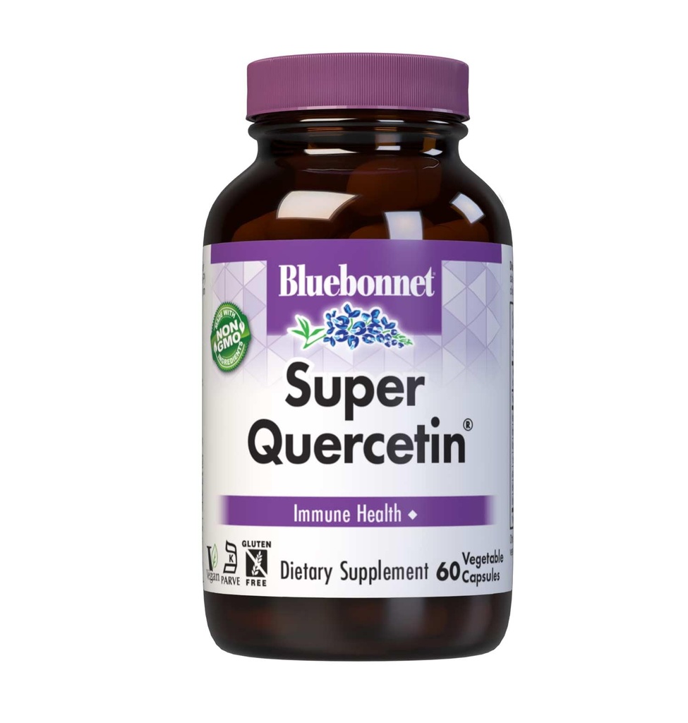 Bluebonnet Beslenme Super Quercetin Sebze Kapsülleri, C Formula, Mevsim ve Immune Desteği için En İyi, GMO, Gluten Free, Soy Free, Milk Free, Kosher, 60 Sebze Kapsülleri, C Formula, En İyi