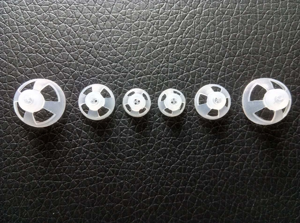 İşitme Aid Ear Piece Open Domes Set 6mm/9mm/12mm (3 Pairs) Comfortable PASP (Personal Sound Amplifiers Product) Ear Tips Invisible, Perfect for Open Air (Open fit)