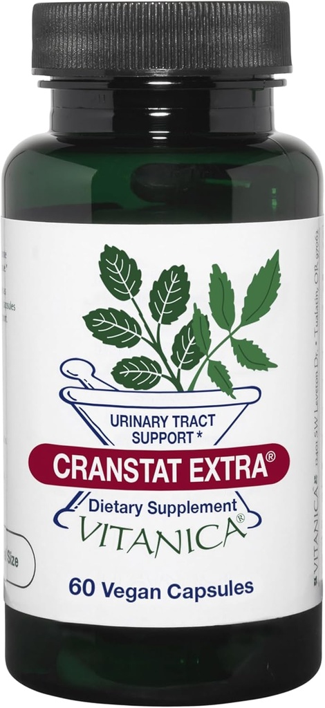 Vitanica Cranstat Ekstra, Urinary Tract Support, Vegan, 60 Capsules