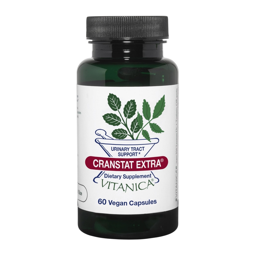 Vitanica Cranstat Ekstra, Urinary Tract Support, Vegan, 60 Capsules