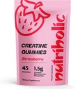 Creatine Monohydrate Gummies for Men and Women - Εύκολα Digest, Vegan, Χωρίς γλουτένη, Μη ΓΤΟ, 1,5g Creatine per Gummy - 45ct (45 Count, Strawberry)