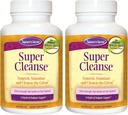 Nature's Secret Super Cleanse Extra Strength Toxin Detox & Gentle Elimination Body Cleanse, Digestive & Colon Health Support - Stimulating Mix of 14 Herbs with Probiyotiks - 100 Tablet (Pack of 2)