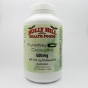 Holly Hill Health Foods, Pure Way-C 500 MG 100 MG Bioflavonoyaks, Buffered, 240 Vegetarian Capsules (8 Ay tedarik)