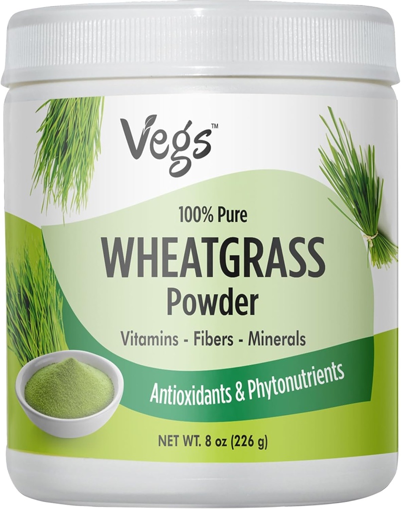 Χυμός σκόνης σιταριού - Βιολογικά Πράσινα Superfood Powder - Υποστήριξη Ανοσία, Digestive Health - Wheatgrass για Smoothies, Juice, Bakeing - 8 Oz