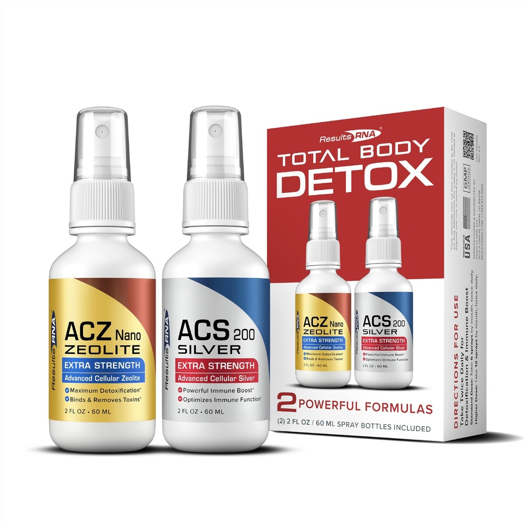 Sonuçlar RNA – Total Body Detox Ekstra Kuvvet Sistemi – ACS 200 Silver & ACZ Nano Zeolit Klinik Olarak Detoxify & Boost Immunity için Provendir. Doktorlar Worldwide tarafından önerilen ( 2 oz - 30 gün)