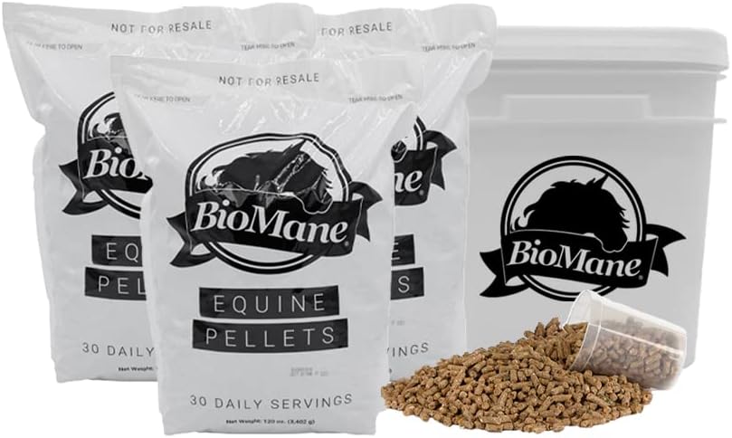 BioMane Equine Pellets- 90 Ημέρα προσφοράς (Συμπλήρωμα διατροφής για άλογα)