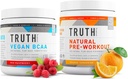 Gerçek Beslenme Doğal Sporcu İşout Stack - Doğal Preworkout (Orange Tangerine) + Vegan BCAA (Red Raspberry)