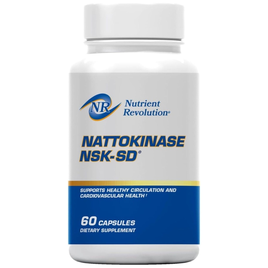 NSK-SD Nattokinase - Καρδιαγγειακή Υποστήριξη - Συμπλήρωμα Nattokinase υψηλής ισχύος - Βελτιστοποιεί την κυκλοφορία, μη ΓΤΟ, χορτοφάγοι, JHFA & JNKA Αναγνωρίζεται - 60 Ct