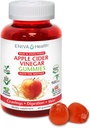 Eniva Health Apple Cider Vinegar Gourmet Gummy Vitamins 60 Ct USDA Organik ACV Vegan Gluten Free Non-GMO with The Mother B9 B12 Beetroot Pomegranate Energy Curb Cravings Detox Cleanse Immunity