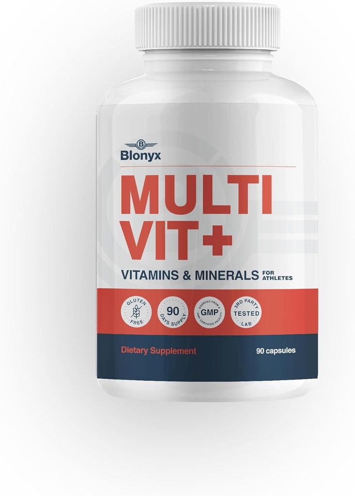 Multivit+ Athlete's Multivitamin - Tüm Gıda Kaynakları, Performans ve Kas Sağlığı, 90 Gün Supplys