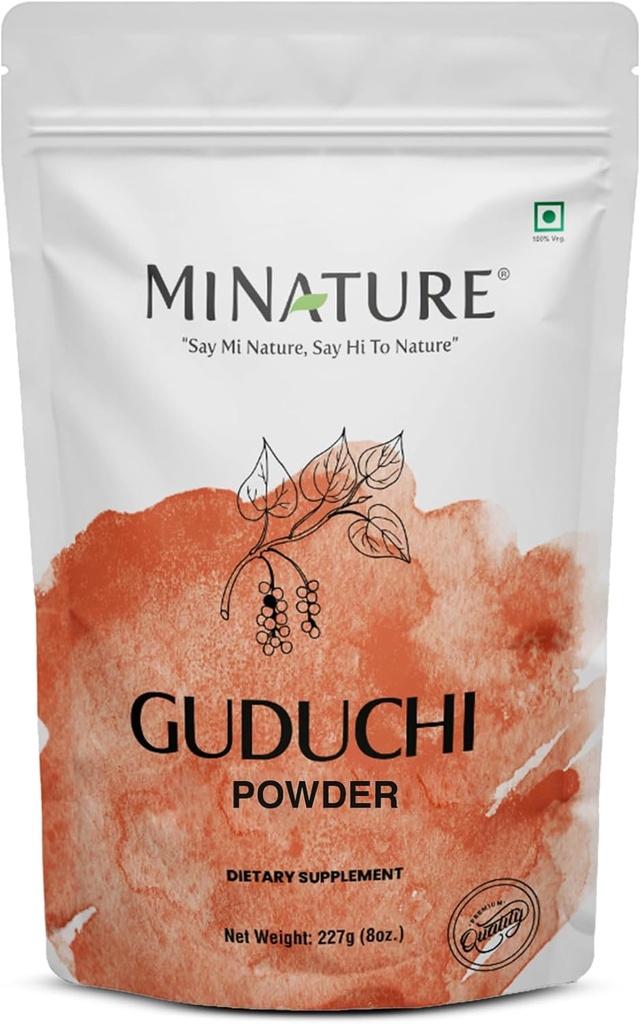 minature Guduchi (Giloy) Toz | (Tinospora Cordifolia) | Sağlıklı Digestion | Immunity Alert| Hintli Giloy Toz | Resealable Zip Lock Pouch | 227g (8oz)