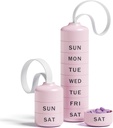 Sevimli Pill Organizer 7 Büyük Karşılaştırmalar, Seyahat için Haftalık Pill Box, Cute Daily Pill Case 7 Gün, 7 Büyük En İyi Karşılaştırmalar ile, Pill Holder for Vitamin Supplement Medicine (Pink)