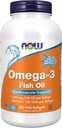 NOW Συμπληρώματα Τροφίμων, Omega-3 180 EPA / 120 DHA, Μοριακά Αποσταγμένο, Καρδιαγγειακή Υποστήριξη*, 200-Fish Ζελατίνη Softgels, Συσκευασία μπορεί να ποικίλει