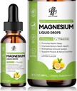 Magnezyum Kompleksi, Magnezyum Glycinate, Oksit, Taurate ve Citrate Liquid Drops, Lemon Flavor, 2 Fl Oz