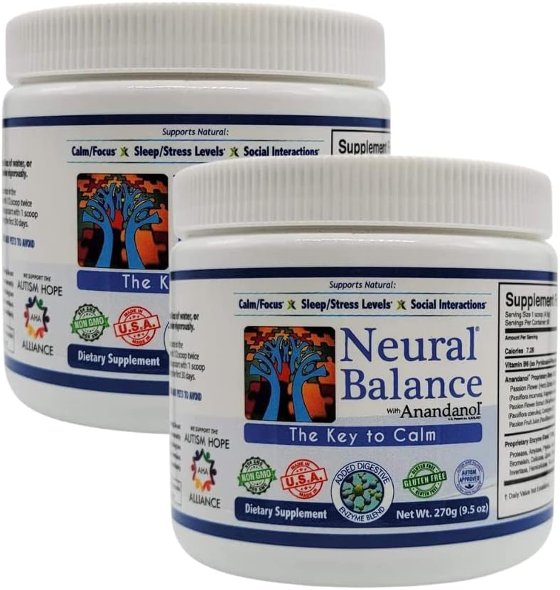 NEURAL BALANCE Anandanol, Perrietary Digestive Enzyme Blend (Powder, 2 Pack)