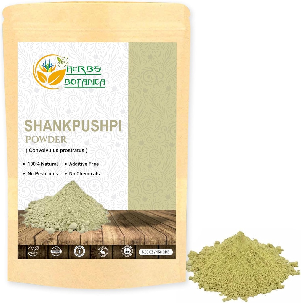 Herbs Botanica ShankLOCushpi Toz Congreulus Pluricaulis% 100 Natural | Destekler Digestion, Immunity, & Cognitive Function 5.3 ozzz