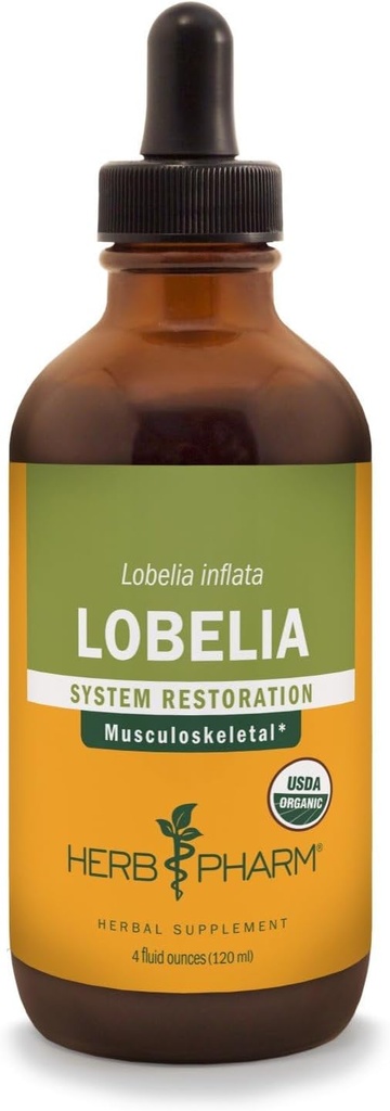Herbm Pharm, Musculo iskelet Sistem Desteği için Organik Lobelia Sıvı Türlemeyi Onayladı - 4 Ounce