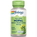 SOLARAY Nopal Prickly Pear Cactus 500 mg, Doğal Occurring Diyeter Fiber, Antioksis, Carotenoids ve Diğer Nutrients, Vegan, 60 Günlük Para Geri Garanti, 100 Hizmet, 100 VegCaps