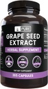 Pure Original Ingredients Grape Seed Extract (365 Capsules) No Magnesium Or Rice Fillers, Always Pure, Lab Verified