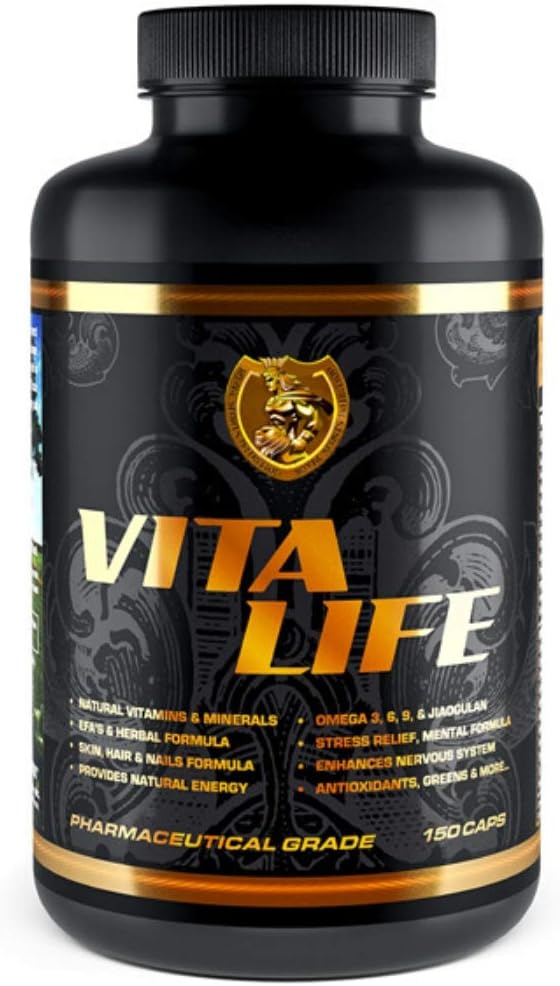 RSN | Vita Life | Full Multivitamin & Mineral + COQ-10 | EFA | Veggies & Herbs Mix | 150 Capsules & Herbs