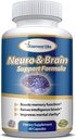 Neuro & Brain Care, Extra Strength Brain Supplement for Memory, Focus, & Clarity - Ενισχύει τη λειτουργία μνήμης, τα επίπεδα νοημοσύνης & Focus, Premium Brain Health Supplement for Men & Women, 60 Κάψουλες