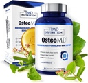 1MD Διατροφή OsteoMD για την ολοκληρωμένη υποστήριξη - Συμπλήρωμα για γυναίκες και άνδρες - Προώθηση της πυκνότητας w/Vitamin D - Υδροξυαπατίτη w/Vitamin D3 & K2-90 Κάψουλες