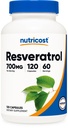 Nutricost Resveratrol 700 mg, 120 Capsules - Vegan, Gluten Free, Non-GMO