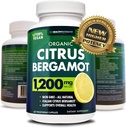 Citrus Bergamot Supplement – 150:1 Extract, 1200mg ανά Σερβίρισμα, 80% Πολυφαινόλες, Συμπλήρωμα για Υψηλή Χοληστερόλη, Ιταλική Πηγή, 60 Count, 1 μήνα προσφοράς, Made in The USA
