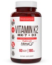 K2 D3 Tamam 5000 IU D3 ve 180 mcg Vitamin k2 MK7 Sağlıklı Kemikler için Tamam, Sağlıklı Kalp ve Cardiovasüler Sağlık-60 ErkekleraQ7 K2 MK7