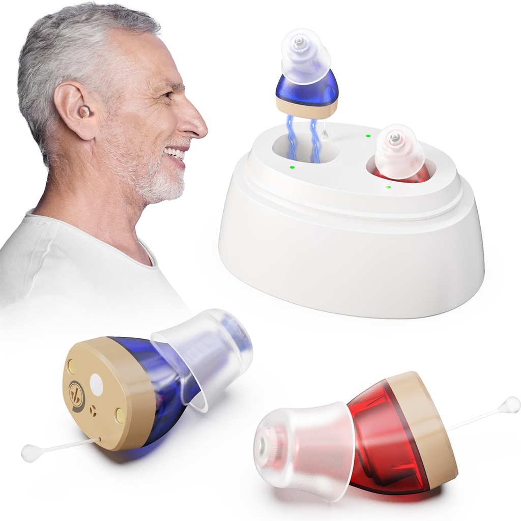 OTC İşitme Aids For Seniors Device with Gürültü Canceling,Hearing Amplifier For Yetişkinler, Digital In Ear Hear Aids,Hearing Amplifier For Hear,Invisible Hear Aid,Hearing Assist