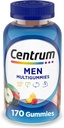 Centrum MultiGummy Gummy Multivitamin για άνδρες, Multivitamin/πολυμιναρικό συμπλήρωμα με σελήνιο, αντιοξειδωτικά και βιταμίνη D3, Ποικιλόμορφη γεύση φρούτων - 170 Count