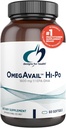 Sağlık OmegAvail Hi-Po için tasarımlar - TG (Triglyceride) Omega-3 Fish Oil Supplement, 1600 mg EPA / DHA Limon + Vitamin E ile Mini Fishy Tadı (60 Softgels)