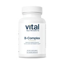 Vital Nutrients B-Complex | Vegan High-Potency Me Complex Vitaminleri | B Vitaminleri Destek Enerji Üretimi, Metabolism ve Kalp Sağlığı * | Gluten, Süt, Soy Free | 60 Capsules