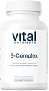Vital Nutrients B-Complex | Vegan High-Potency Me Complex Vitaminleri | B Vitaminleri Destek Enerji Üretimi, Metabolism ve Kalp Sağlığı * | Gluten, Süt, Soy Free | 60 Capsules
